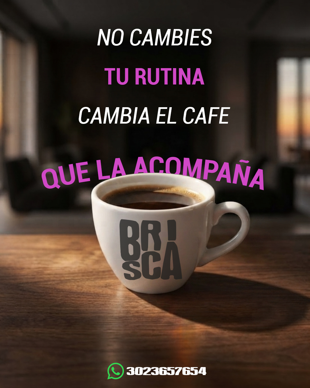 Publicación de redes sociales 3 de café BRISCA